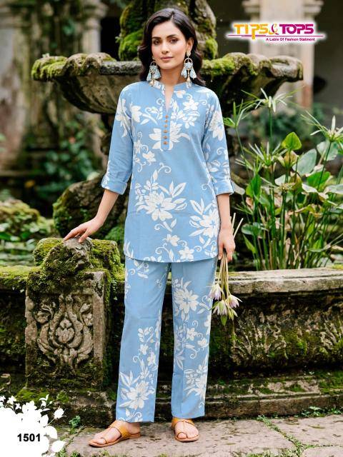 Tips & tops fashion beats vol 15 coord set Kurti distributors in Kolkata